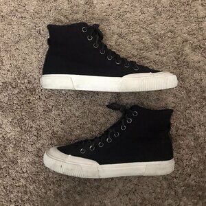 All Saints Dumont Canvas Sneaker High Top Size 10